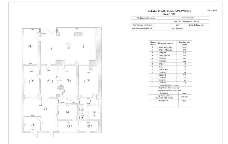 Spatiu Comercial BUCURESTI Bd. Theodor Pallady Nr. 35, Bl N2 Pret Negociabil