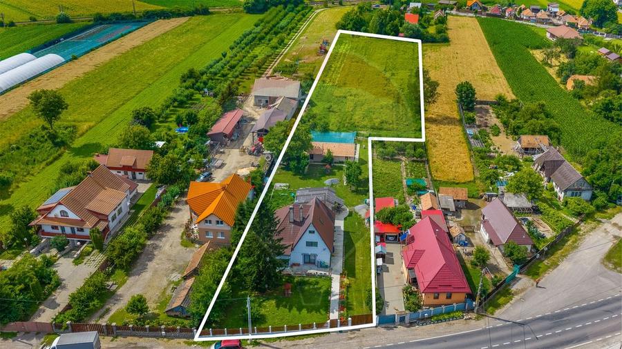 Casa moderna | 238mp utili si teren intravilan 7150mp| PRETABIL FERMA