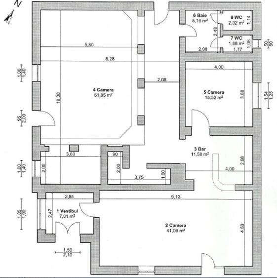 Spatiu comercial in centrul com. Uivar/Timis de inchiriat