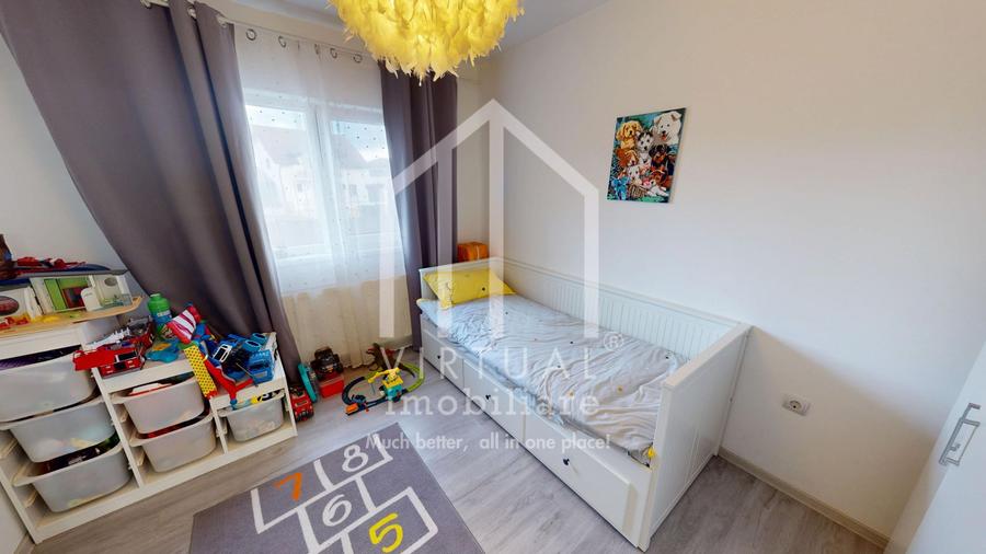 Apartament cu 3 camere, 58mp utili + curte 74mp, parcare, Selimbar