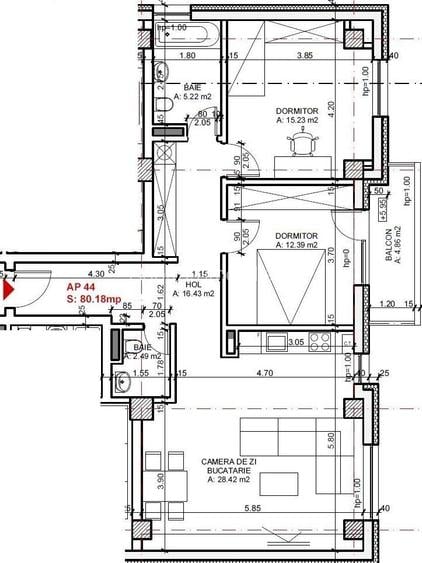 Apartament 3 camere cu parcare subterana, zona Iulius Mall - 14