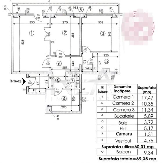 3 camere decomandat, 5/10, 70mp-Drumul Taberei