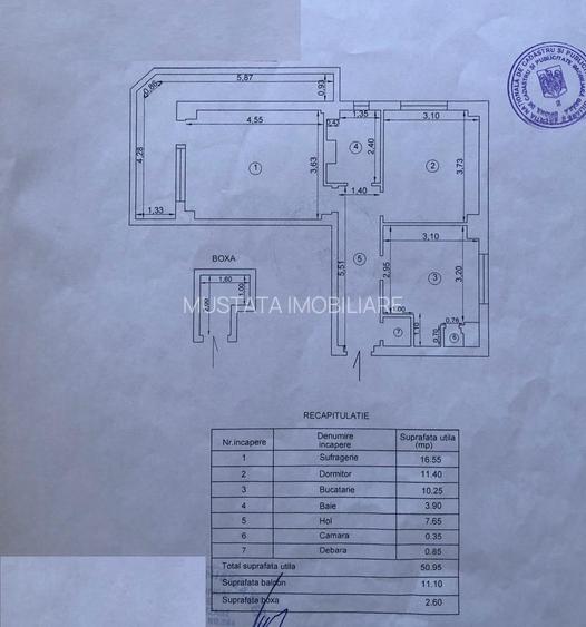 Apartament Ultracentral, 2 camere suprafata totala 62mp,mobilat utilat - 3