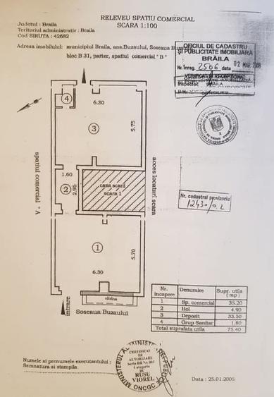 Spațiu Comercial 78 mp de Vânzare – Șos. Buzăului, Brăila | Randament 6% | Chiri
