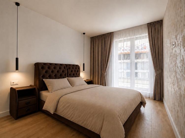2 CAMERE CU 2 BAI 72mp Etaj 4 Partial Mobilat Lebada Lake Residence