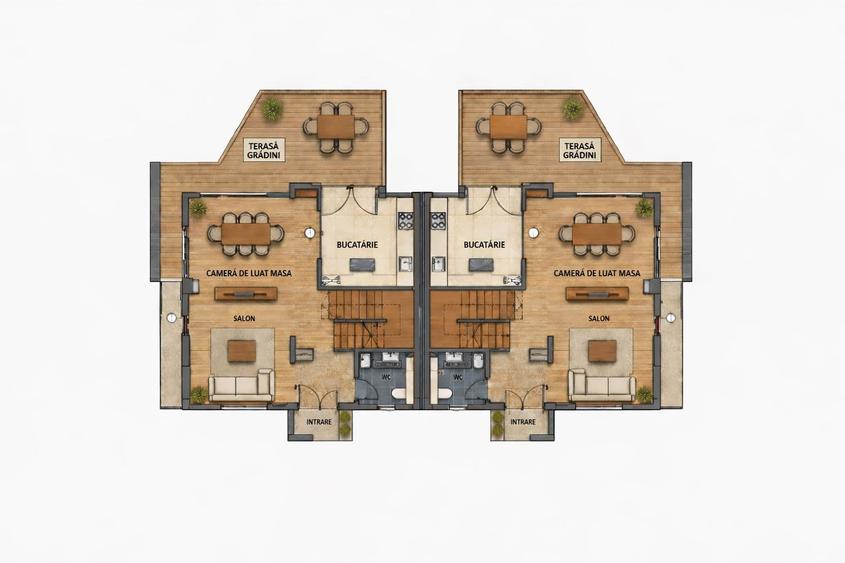 Duplex de vânzare | 8 camere | 242,70 mp | Popești Leordeni