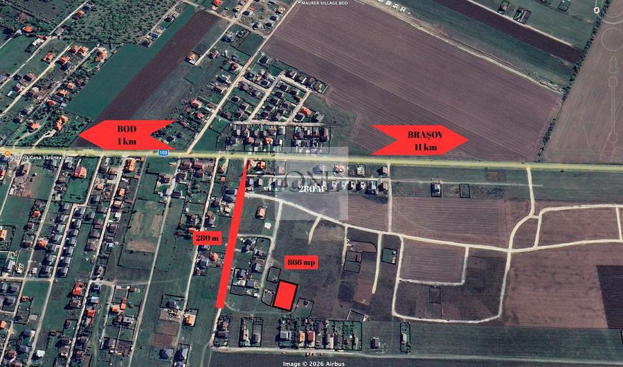 Teren Construcție Casă 866 mp