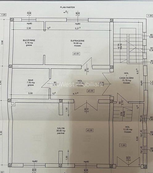 Casa S+P+E+M | 605 mp utili | 10 camere | 3 bucatarii | 4 bai | 3 terase | Garaj
