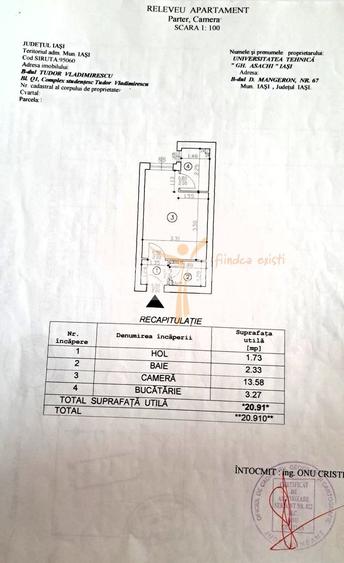 Garsonieră renovată mobilată 23 mp balcon CT parter mutare rapidă - 1