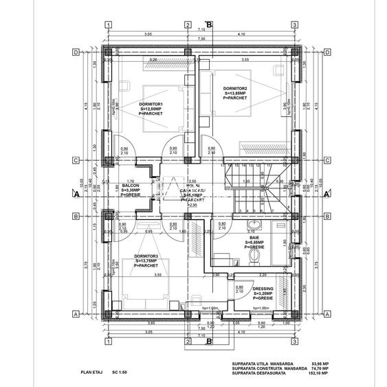 Duplex 4 camere -intabulat- teren 300 mp  -Locație Centrală, Sura Mică - 1