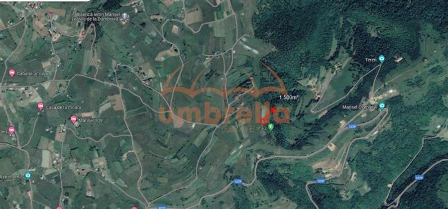 Teren de vanzare Marisel 1.500m²/19€ m²
