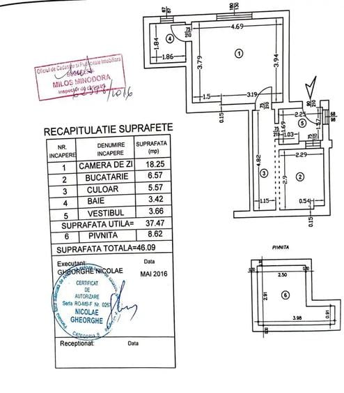 Studio cu GRĂDINĂ PRIVATĂ 27 mp