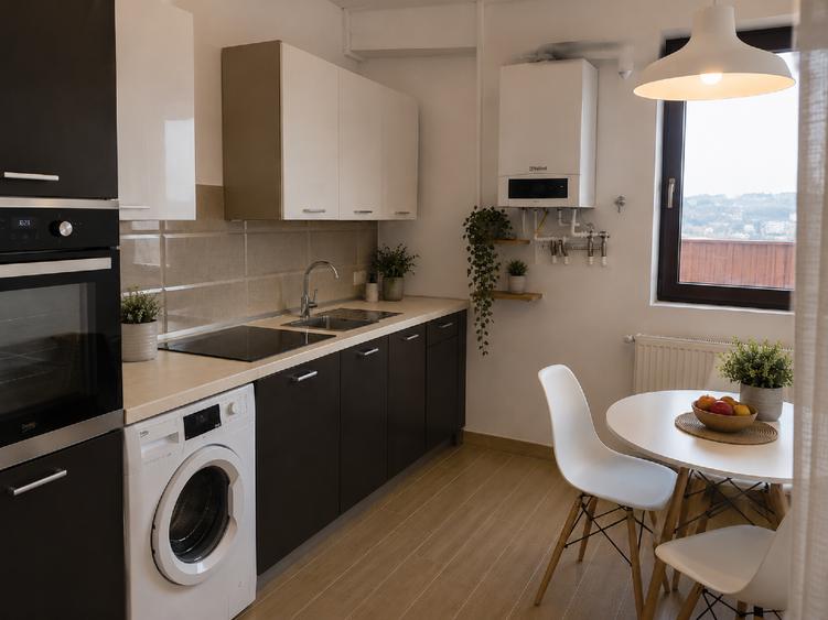 Apartament 2 camere | 78 mp total | Terasă 12 mp | 2 băi | Etaj 9 | Nerva Traian