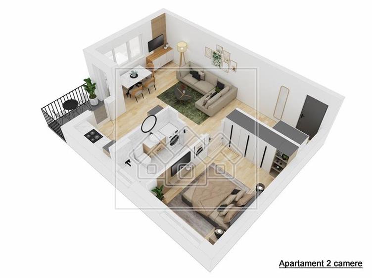 Apartament 2 camere, balcon - Doamna Stanca - nou,finisat la cheie