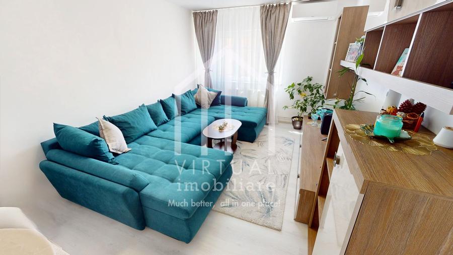 Apartament cu 3 camere, 66mp utili + balcon, etaj 3/4 - Terezian