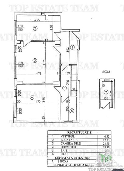 Apartament de vanzare Eminescu, parter bloc, 70 mpu , zona centrala, cabinet st