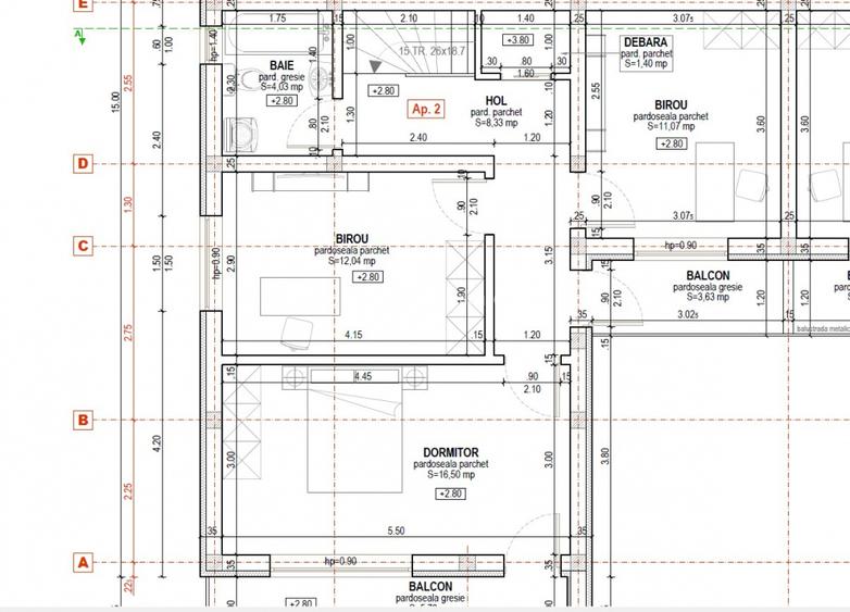 Casa tip Cvadruplex 110 mp teren 60mp cartier Arhitectilor