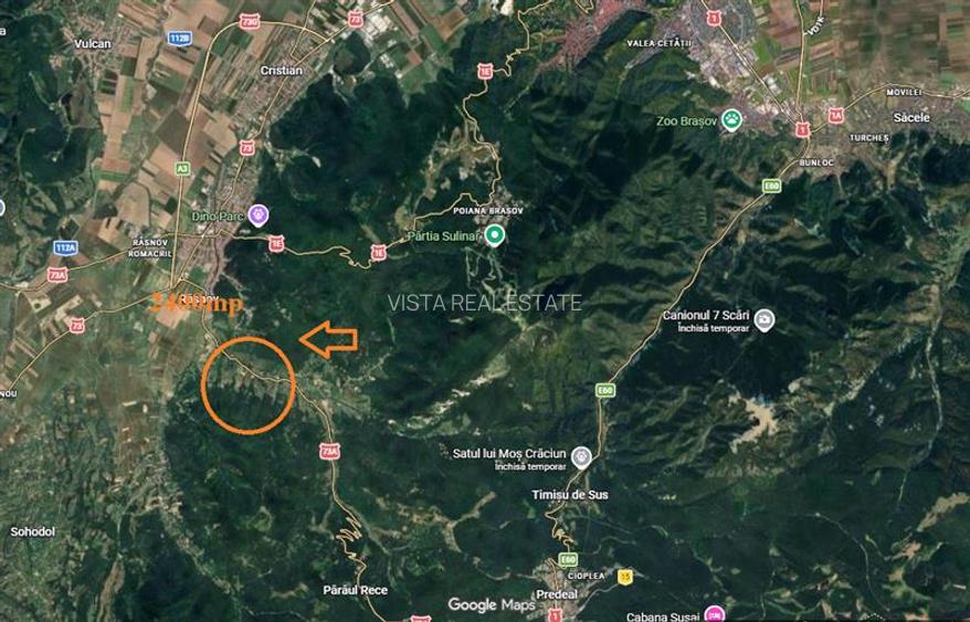 Teren cu priveliste de 2400mp in Rasnov - 2