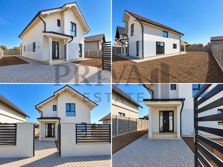 Casa individuală 4 camere, 2 bai, bucătărie închisă, 132 mp, Giarmata
