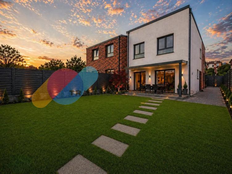 Casă Cuplată NZEB, 180 mp utili + Subsol 50 mp, Teren 300 mp