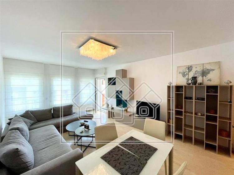 Apartament decomandat, cu 2 camere - 77 mp utili - Mobilier de Lux