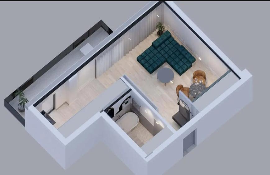 Apartament 1 camera de vanzare Bucium