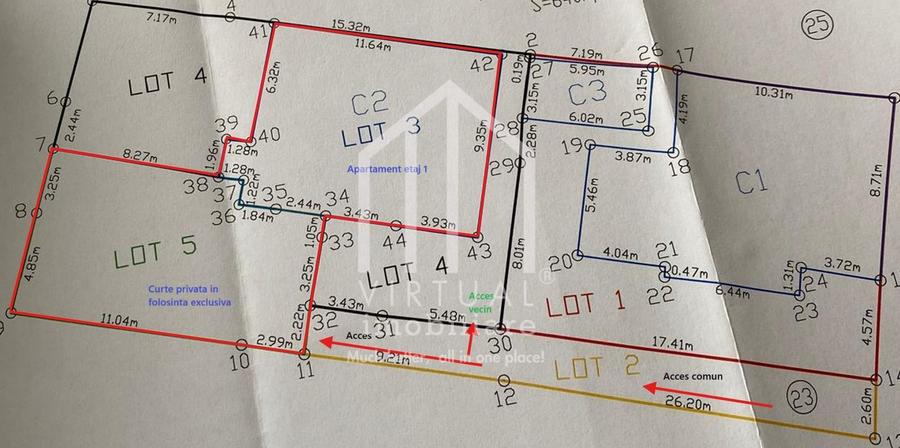 Apartament la casa de vanzare in Sibiu Lazaret, curte de 104 mp
