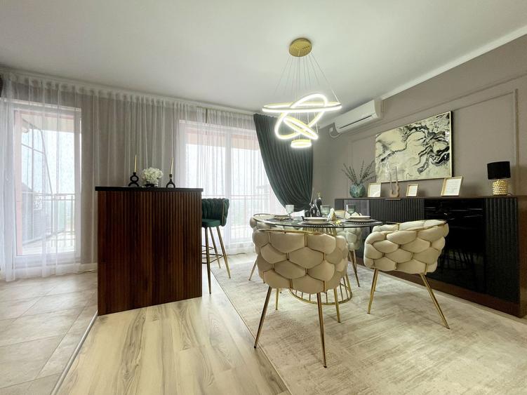 Penthouse modern, vedere panoramica Denya Forest
