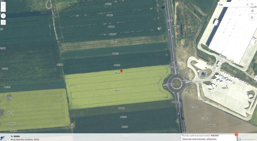 Vand teren intravilan agricol in Sag, vis a vis de Depozitul Profi Timișoara