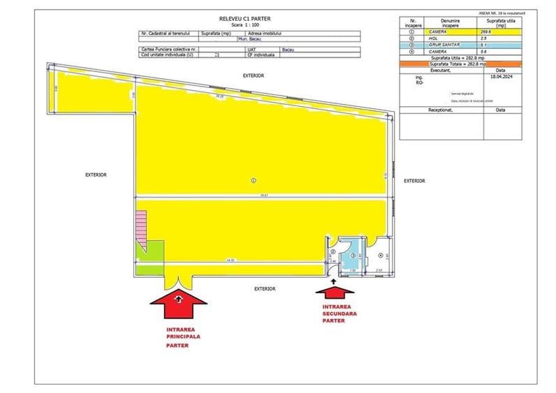 Spatiu Central CROITORIE Autorizat ISU