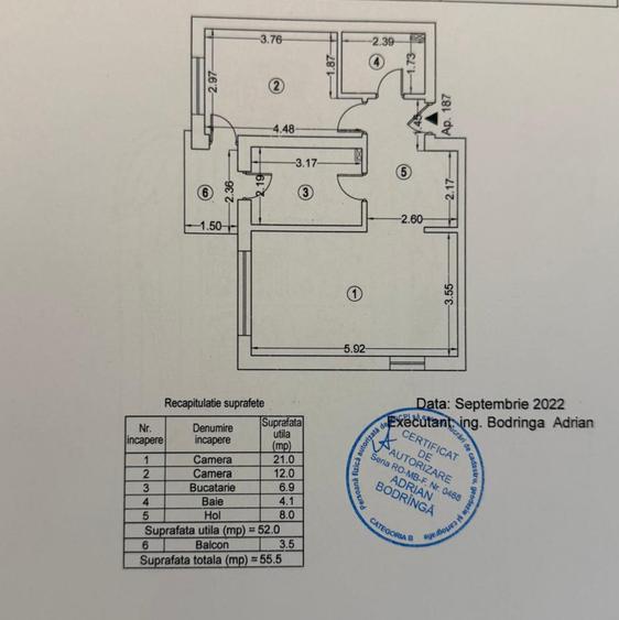Apartament 2 camere Grozavesti | Regie Residence | 56mp