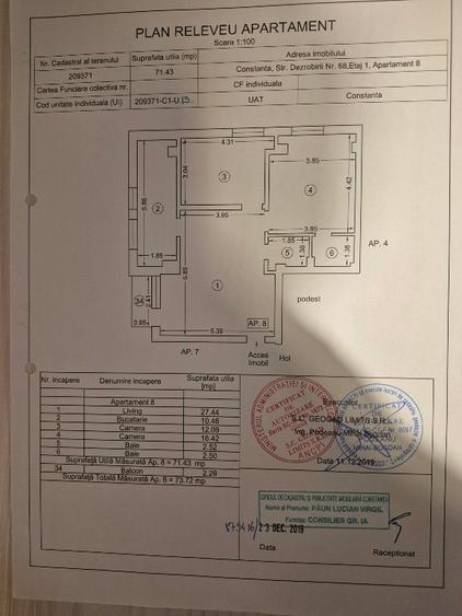 Direct proprietar. Apartament 3 camere, mobilat, utilat, loc de parcare.