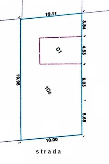 Bucurestii Noi, zona Laminorului, teren 200 mp, d=10m, casa demolabila