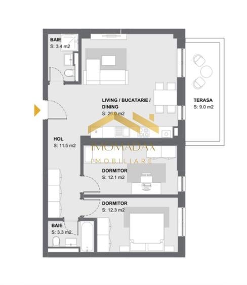Aradului-3 Camere-Centrala Proprie