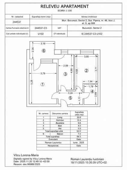 Apartament 2 camere spre chirie Nusco City,parcare inclusă in preț si TVA inclus - 2