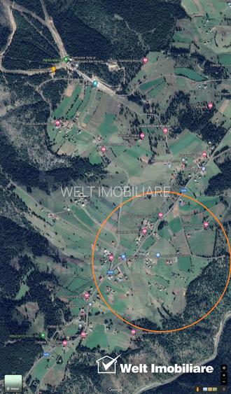 Teren intravilan in Marisel, 11500 mp, plan, expunere sudica - 5