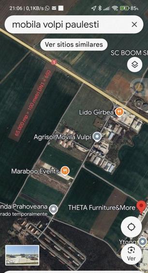 Teren strategic 65.000 mp cu 100 m la DN1 - la 4,4 km de Ploiesti SShopping City