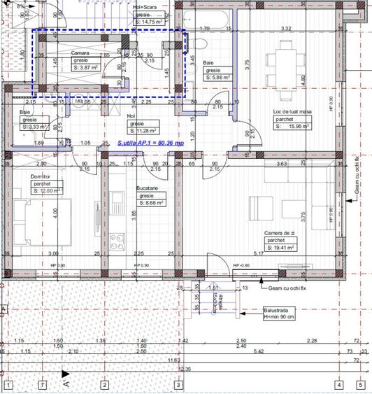 Apartament Giroc 3 camere 2 bai 81mp utili si GRADINA 70MP