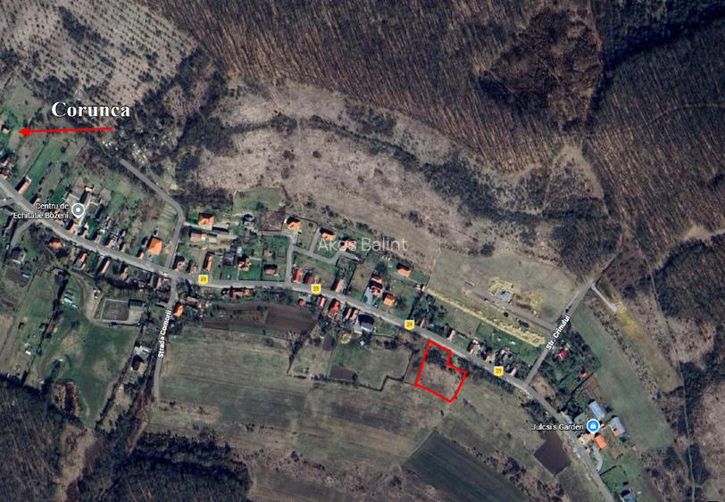 Vânzare 23 ari teren intravilan în Bozeni – Comuna Corunca - 6