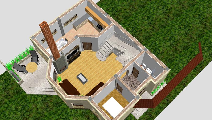 Veterani , casa construita din caramida