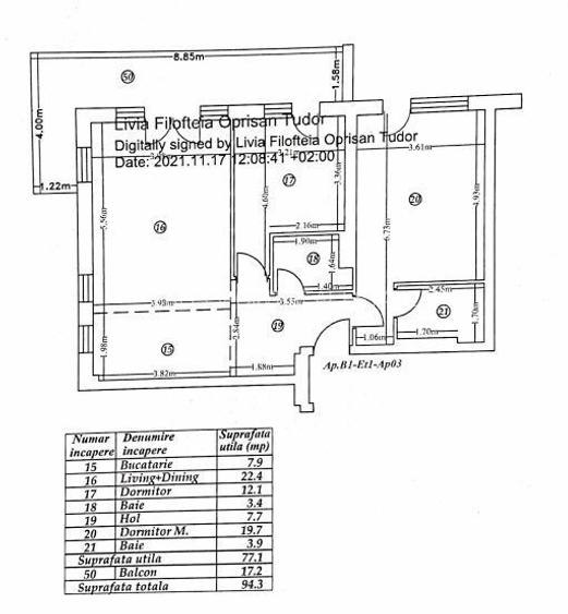 Apartament cu 3 camere și finisaje premium- Complex - 11