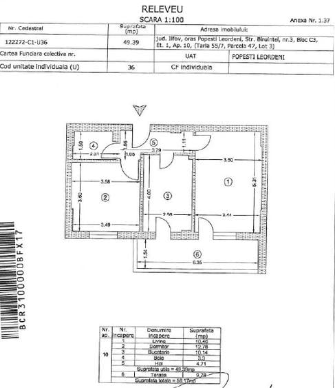 Apartament 2 camere, Popesti-Leordeni, Biruintei