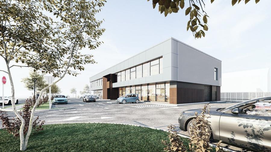 Spatiu comercial - showroom, P+E, zona Industriala