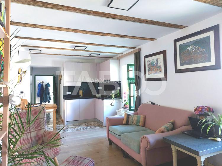 Apartament de vanzare 105 mp 3 camere curte 340 mp in acte Cisnadie - 3