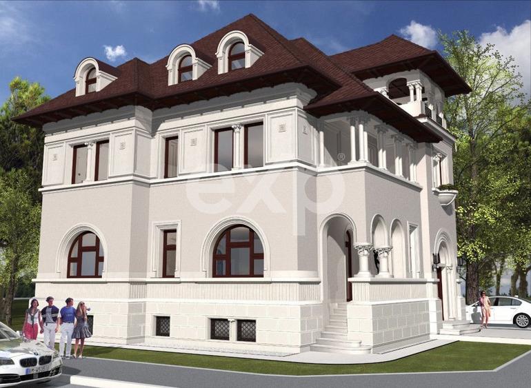 Vila cu arhitectura deosebila de vanzare- Primaverii- televiziune