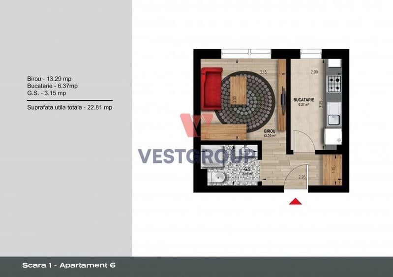 Apartamente 2 camere Weiner 12 Residence Militari Direct Dezvoltator