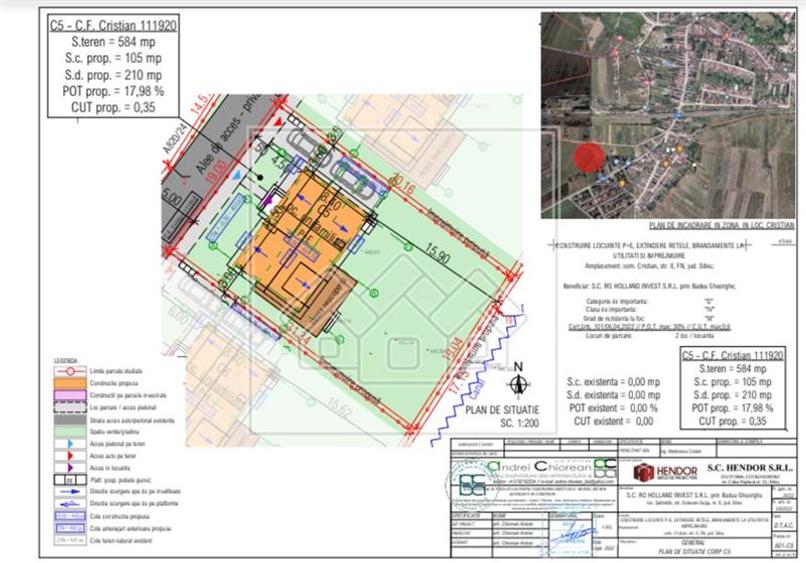 Teren 650 mp - cu autorizatie de constructie si proiect tehnic
