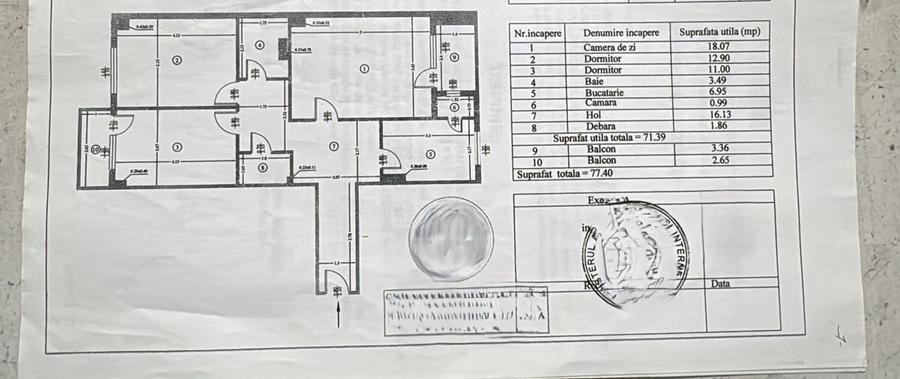 Apartament 3 Camere Decomandat, Renovat, Mobilat , Utilat L355A