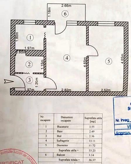 Apartament 2 camere | Tatarasi | 36mp