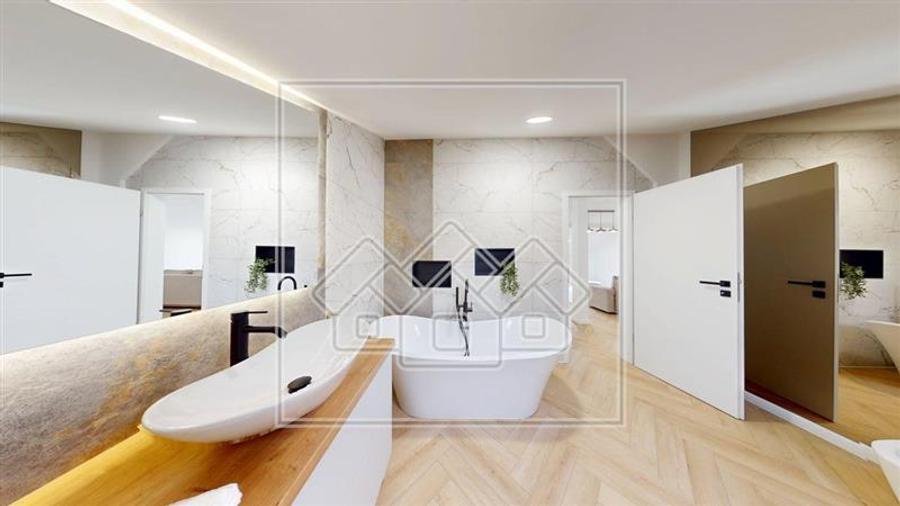 Penthouse 5 camere, 3 bai, mobilat si utilat, disp imd, TVA inclus